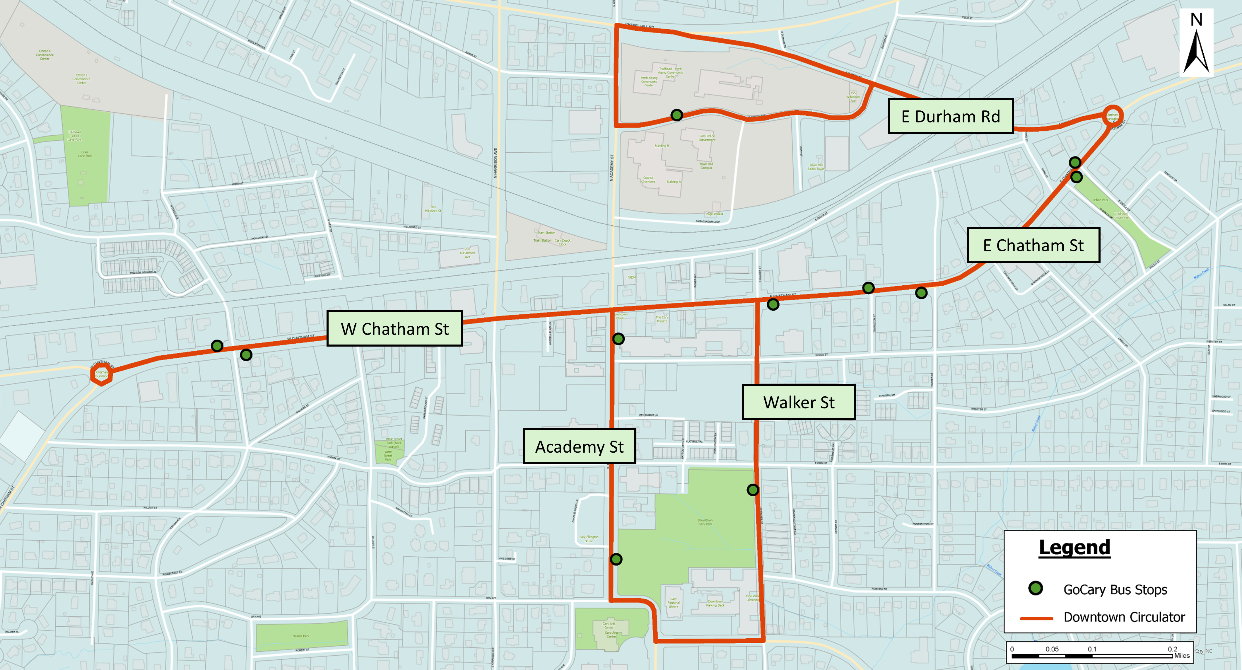 Downtown Circulator Map