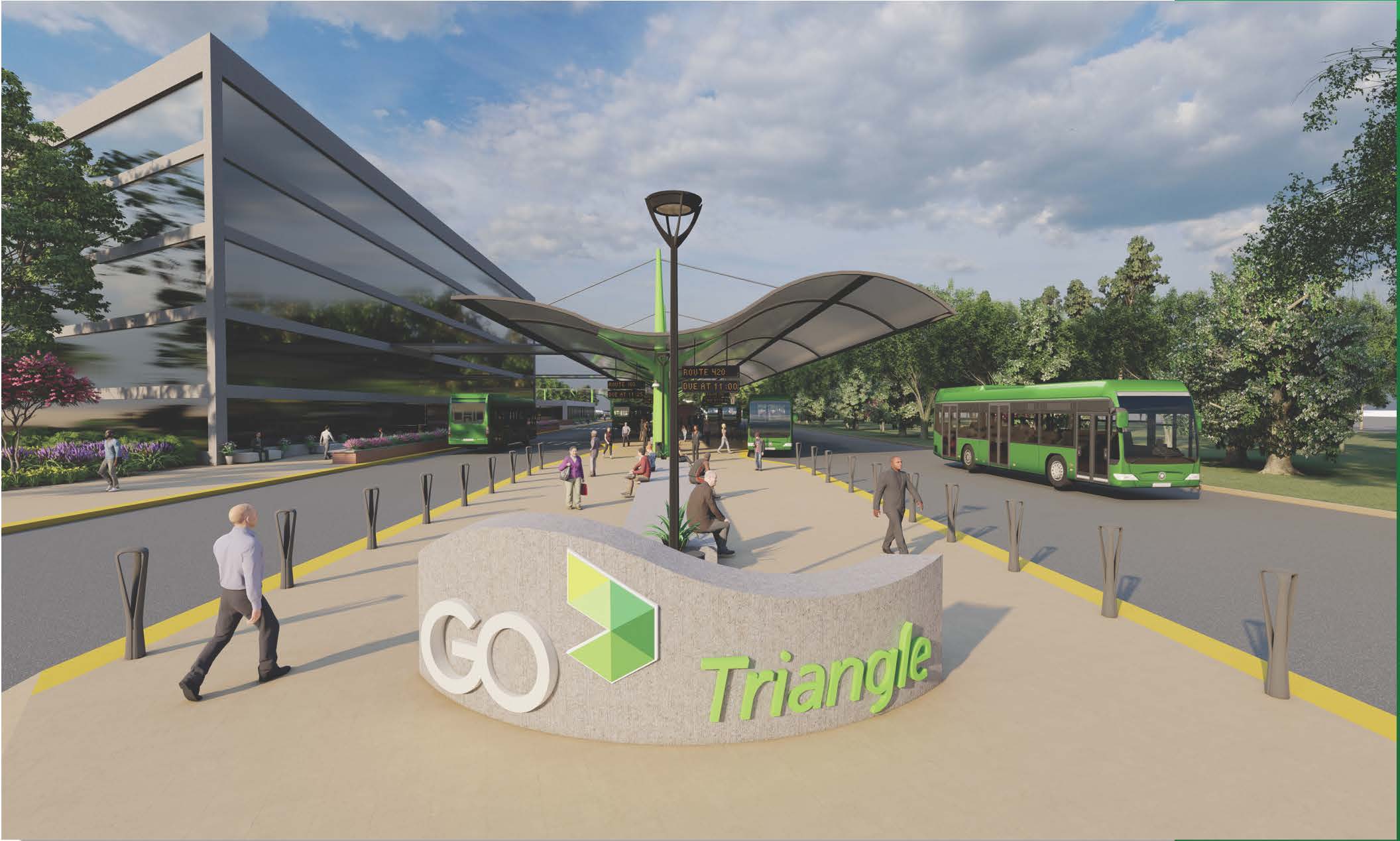 Proposed rendering of future RTP Transit Hub