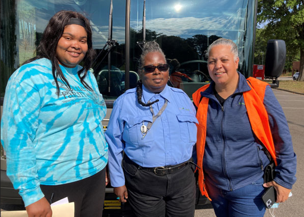 LaTonia McIntyre, Rose Williams and Jackie Stewart