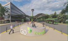 Rendering of the Triangle Mobility Hub