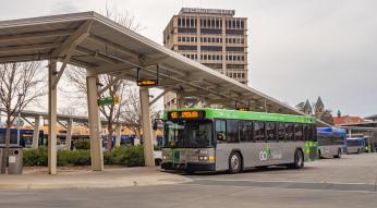 405 GoTriangle Bus at Durham Station