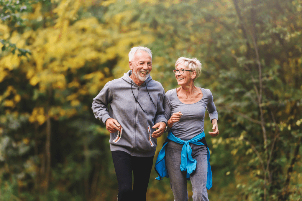 Senior Citizens Jogging