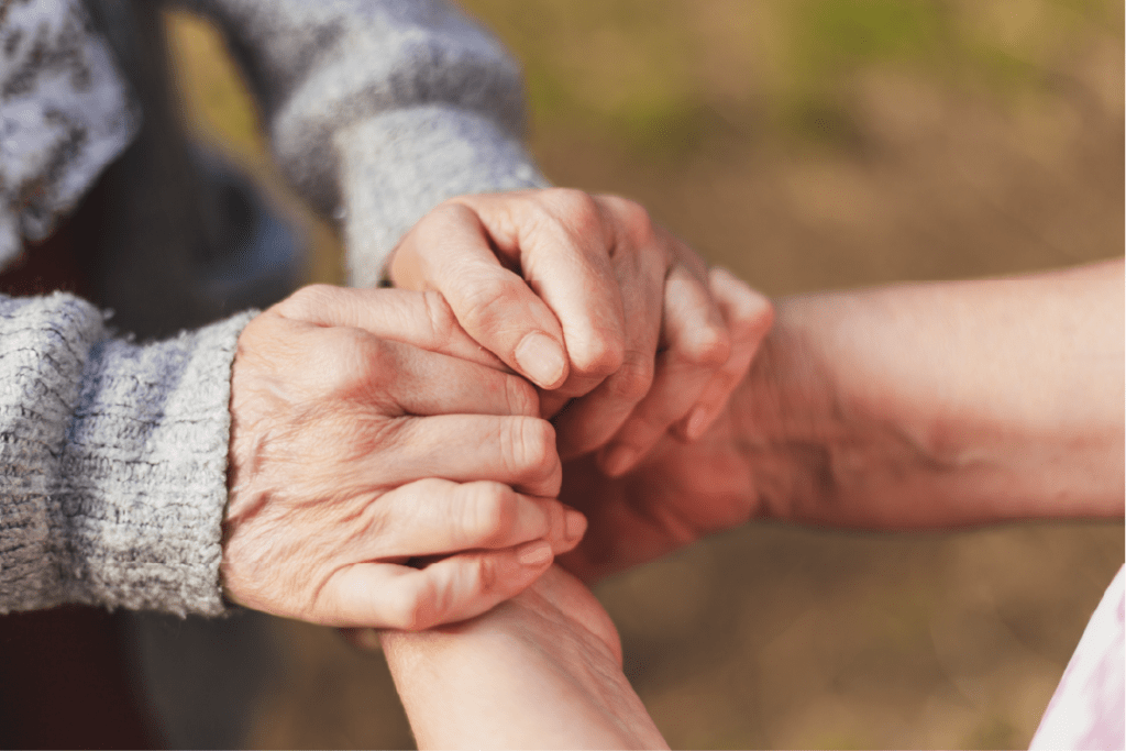 Comforting hands