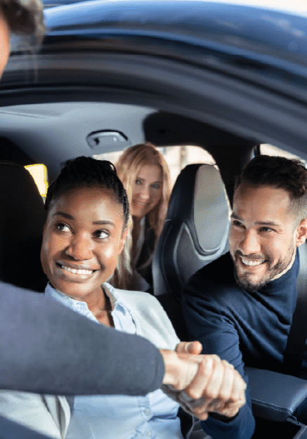 Happy People carpooling